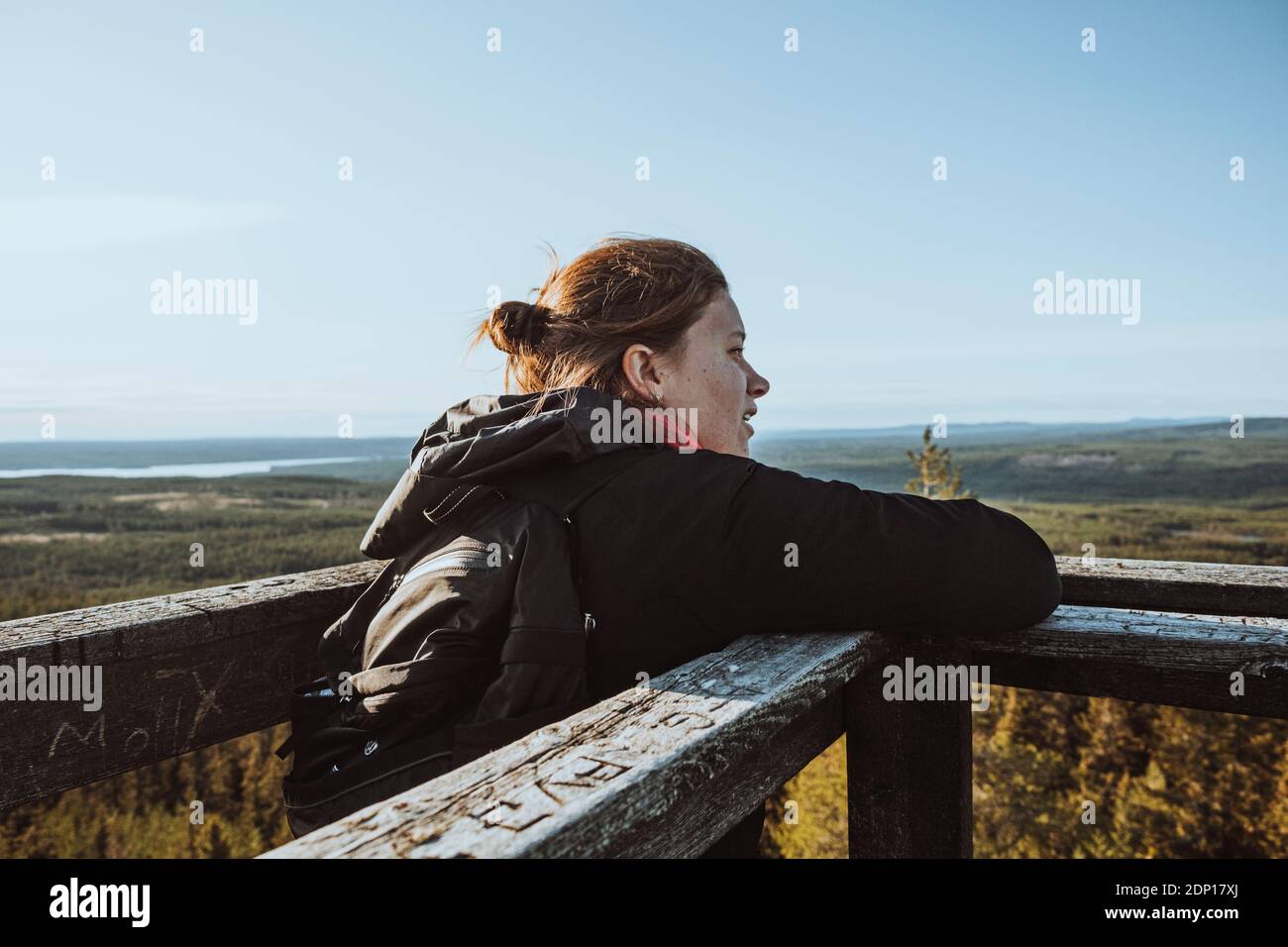 Female hiker enjoying the hi-res stock photography and images - Alamy
