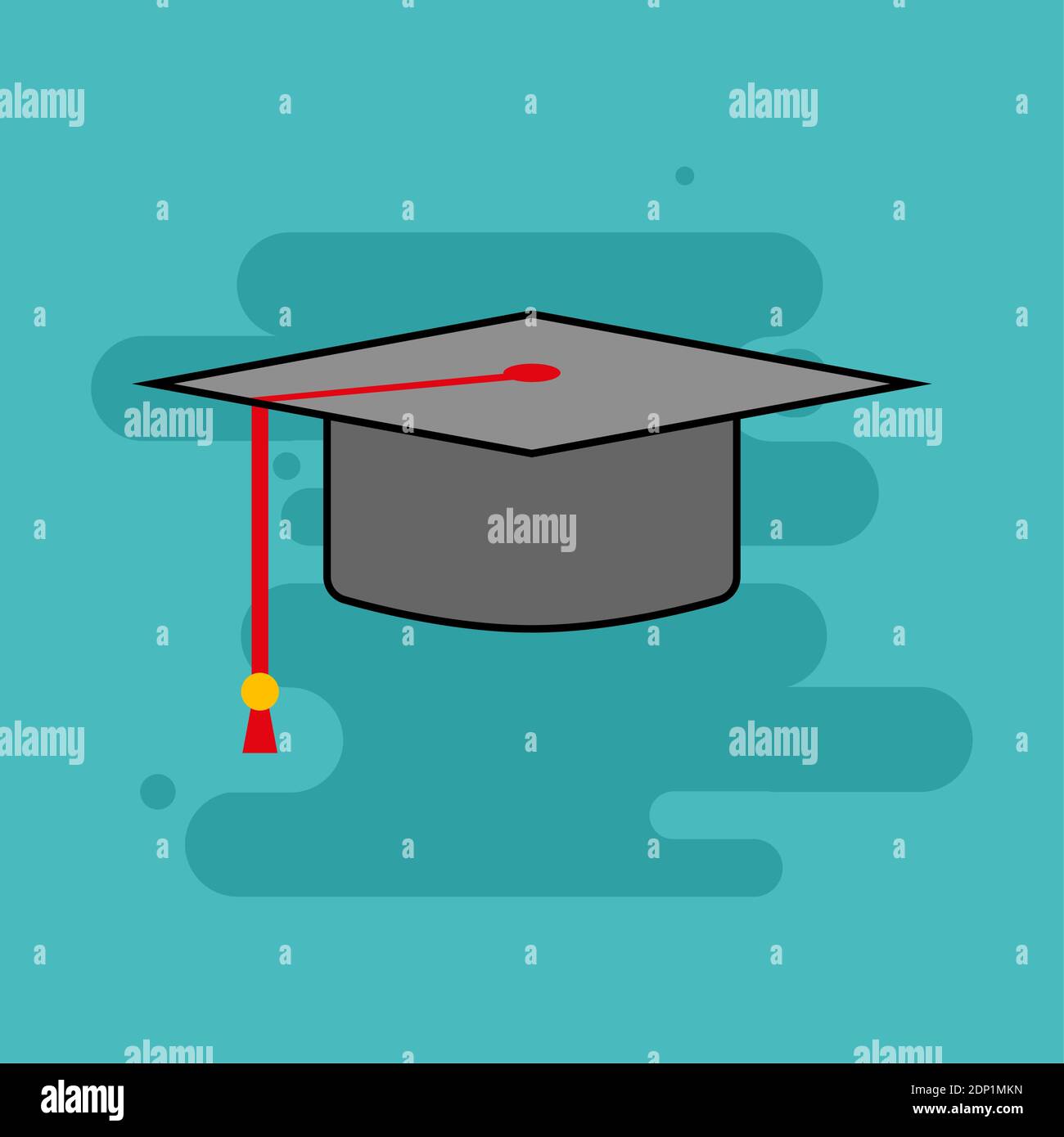 Mortarboard back to school Tools picture icon - Vector Stock Vector