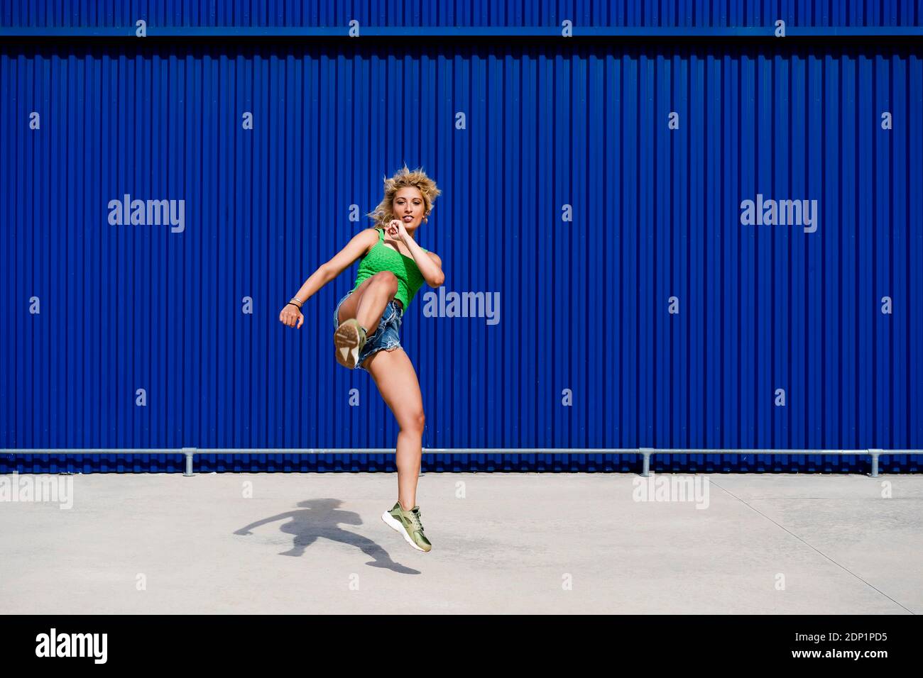 Dancer in urban area. Udine, Italy. Stock Photo