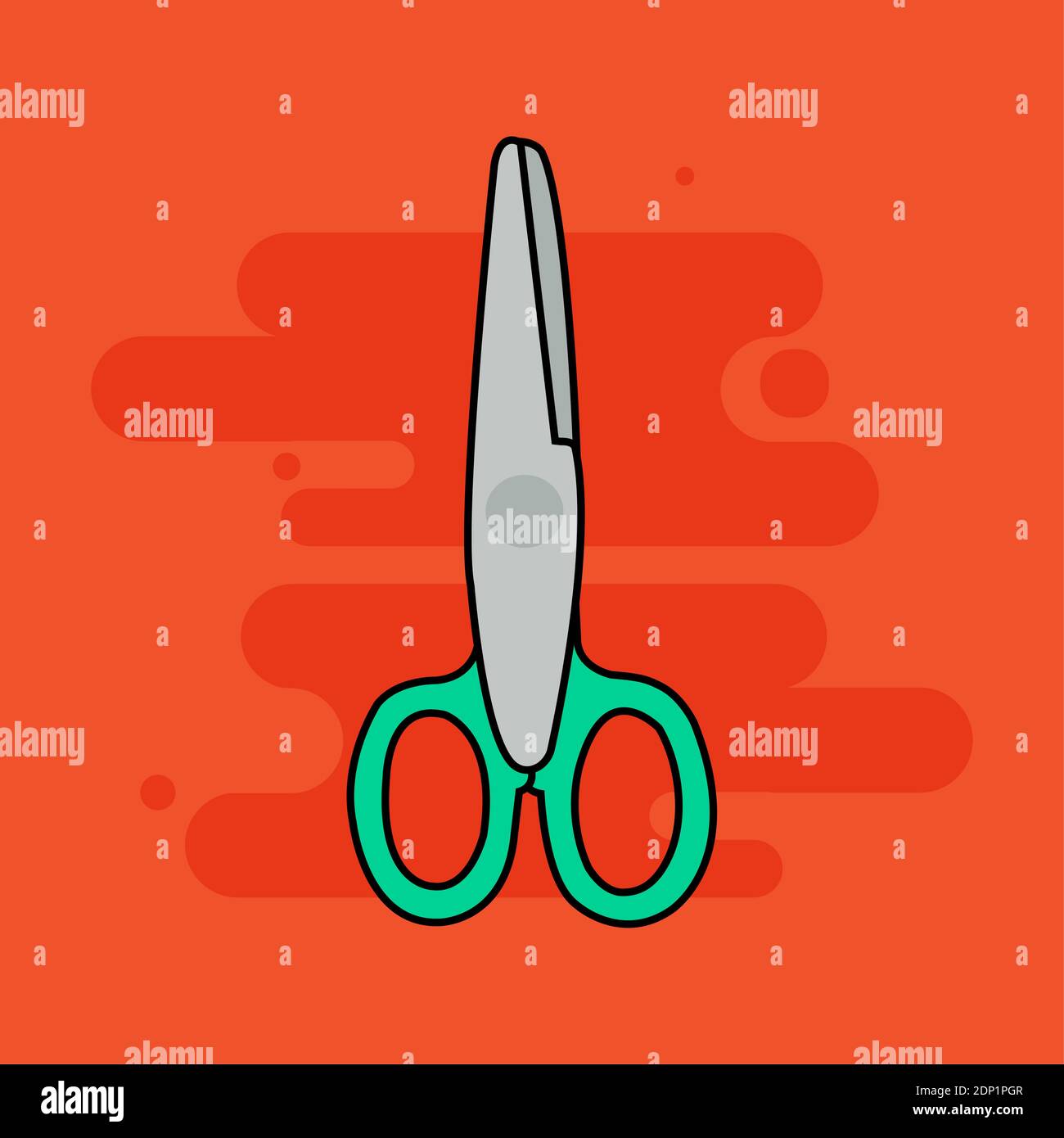 Back school calculator scissors Stock Vector Images - Alamy