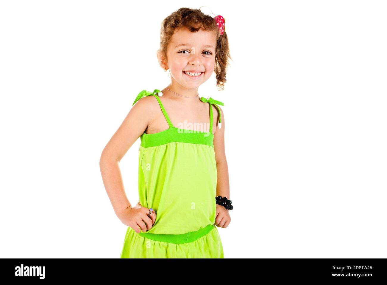 little girl portrait isolated on a white background Stock Photo - Alamy