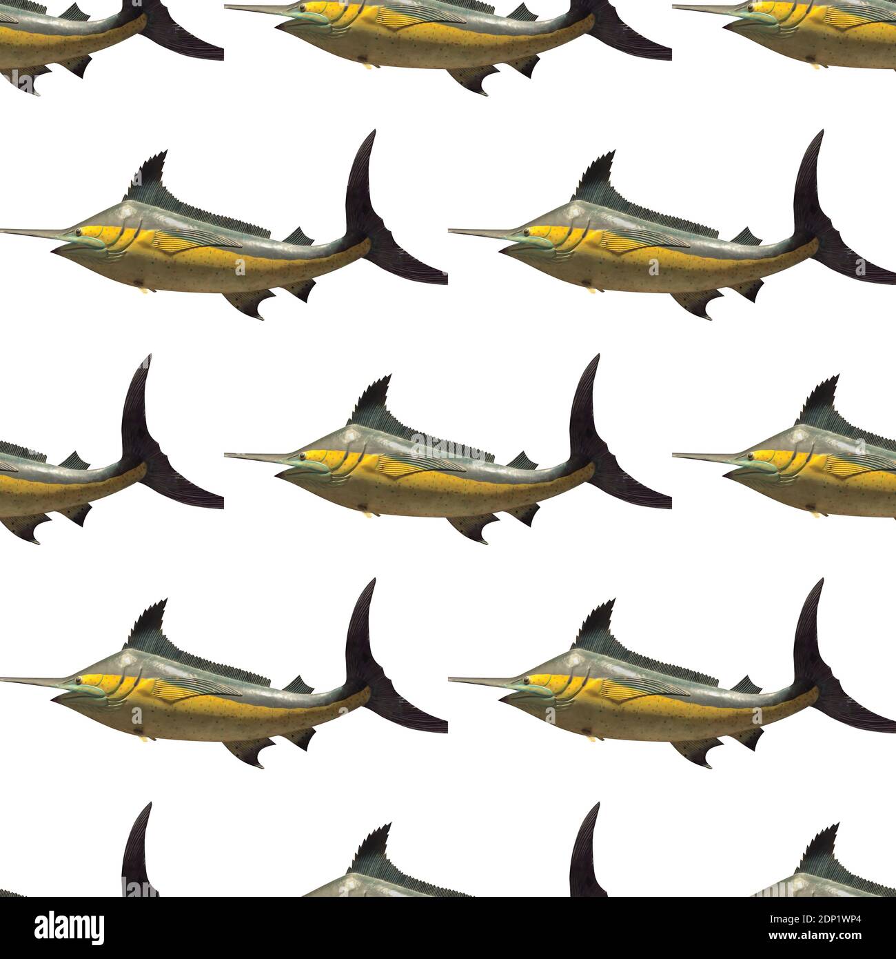 Samlesh Pattern Fish seamless pattern of sword fish isolated on white Stock Photo - Alamy