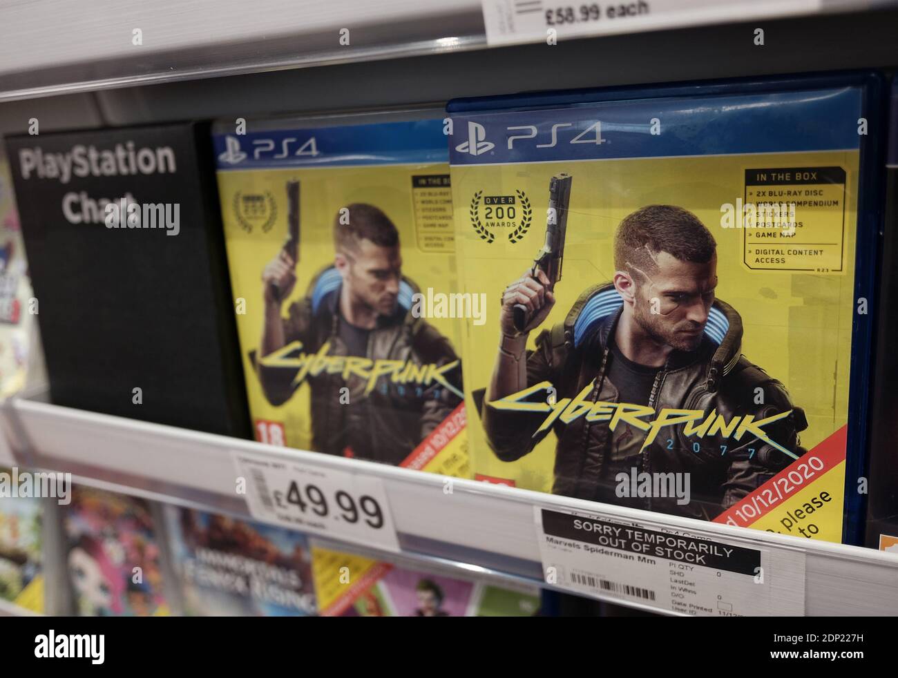 PlayStation games for sale in a supermarket Stock Photo - Alamy