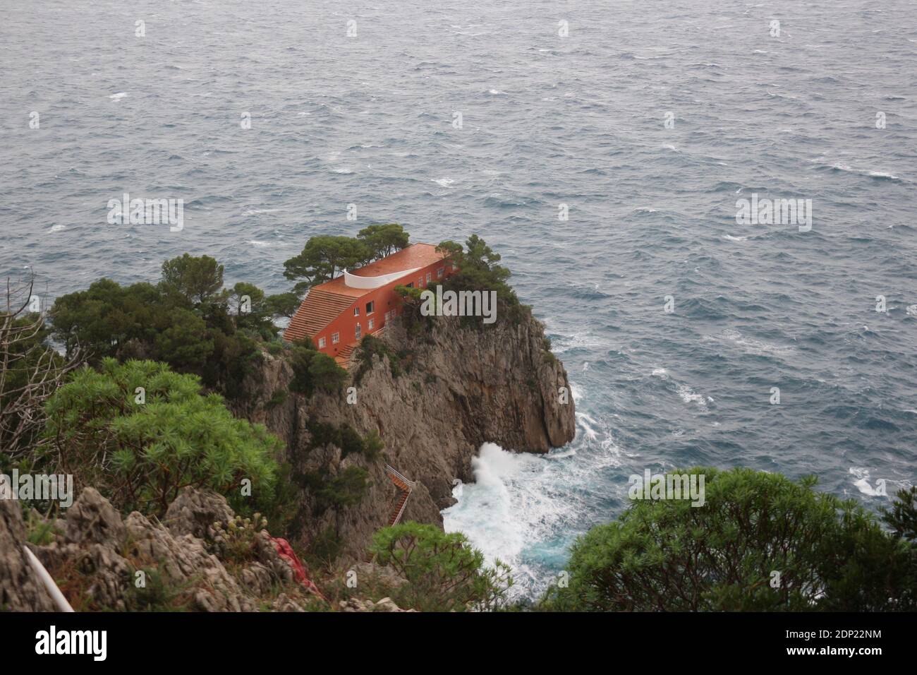 Villa Malaparte in isle of Capri, Italy Stock Photo