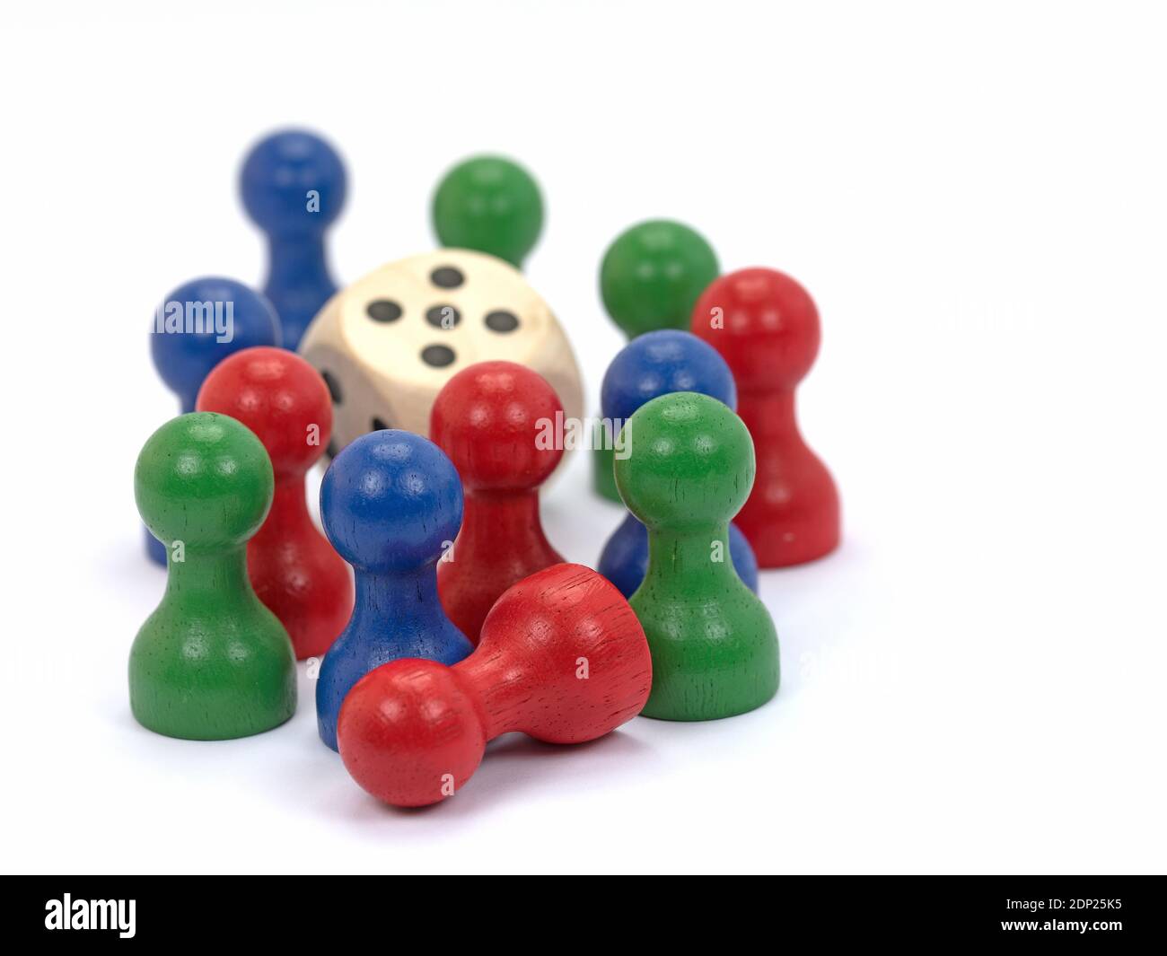 Play figures for various board games Stock Photo