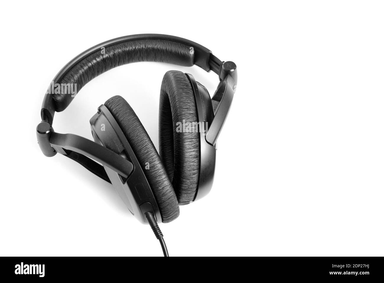 White background headphones Black and White Stock Photos & Images - Alamy