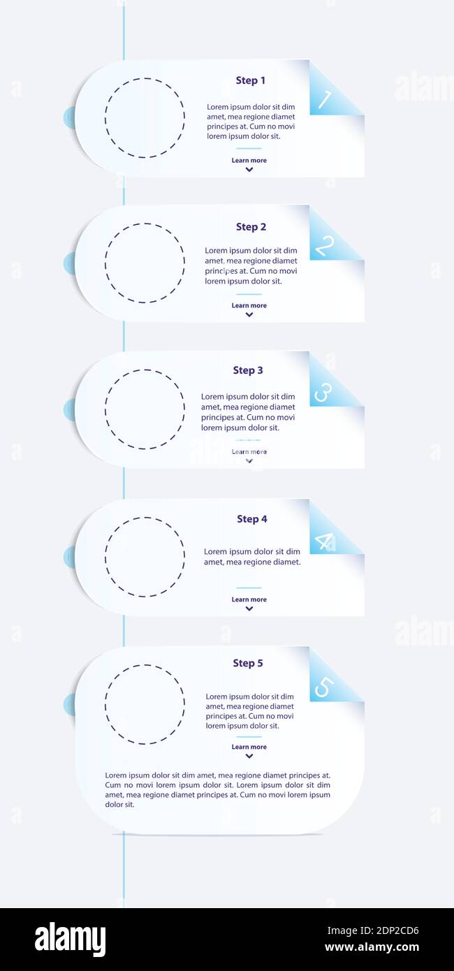 Blank fold vector infographic template Stock Vector