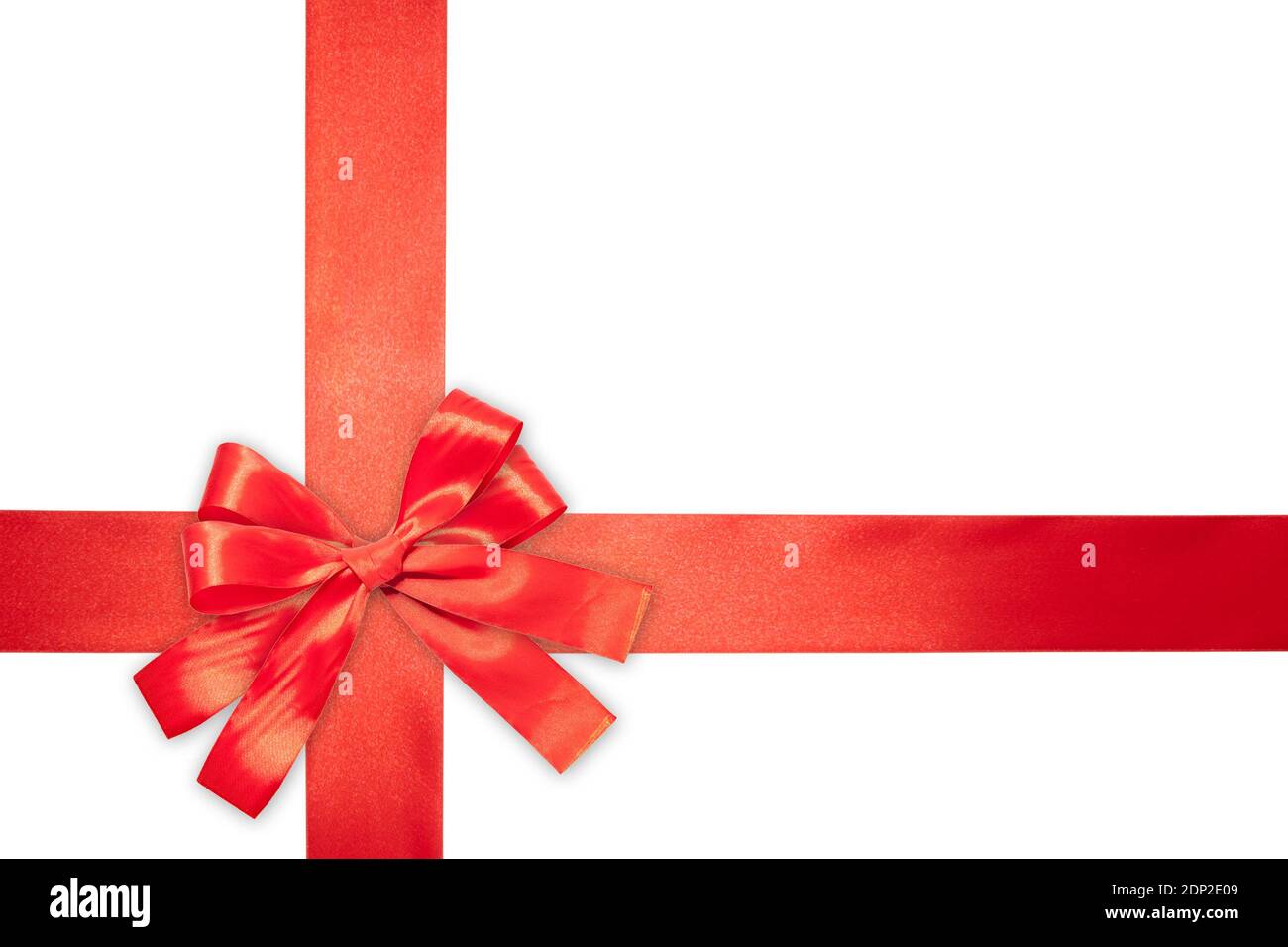 red ribbon isolated on a white background Stock Photo - Alamy
