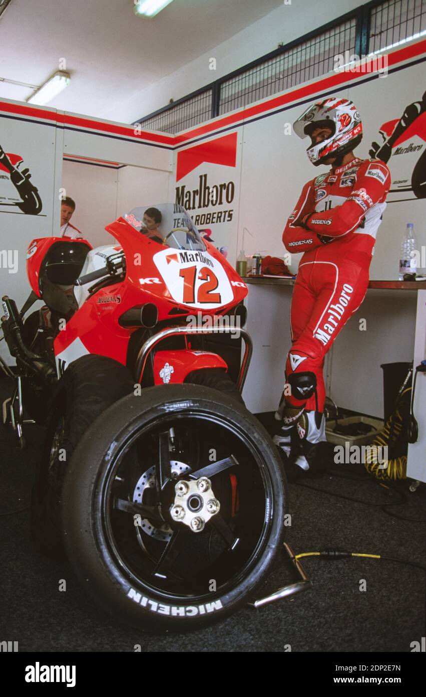 Jean-Michel Bayle (FR) Modenas KR3 500,Spain moto GP 1997, Jerez Stock  Photo - Alamy