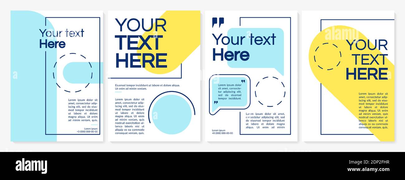 Colourful creative brochure template for corporate catalog Stock Vector