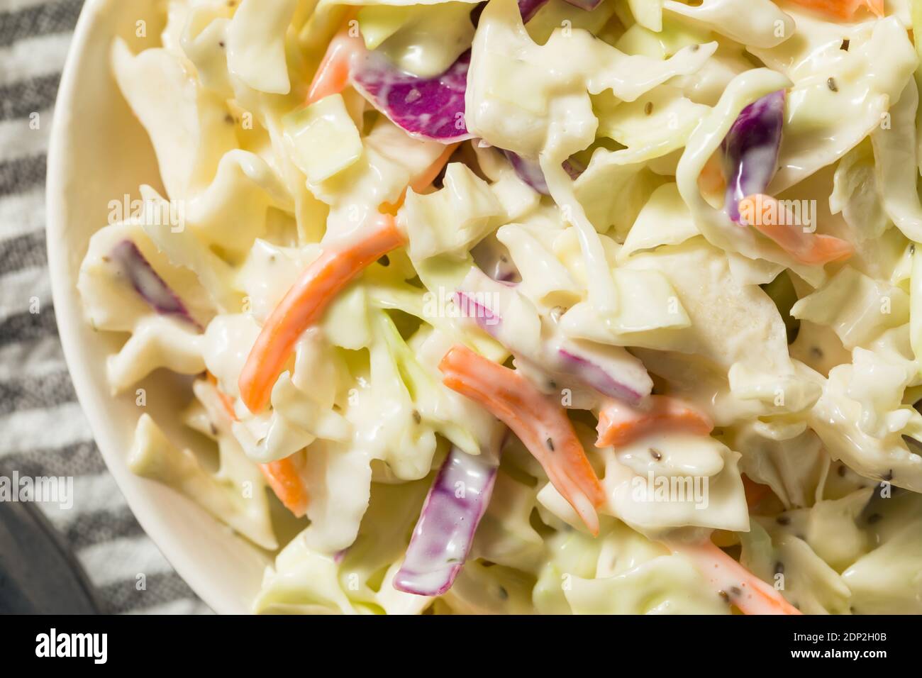 Homemade Creamy Cabbage Coleslaw with Mayo and Carrots Stock Photo Alamy