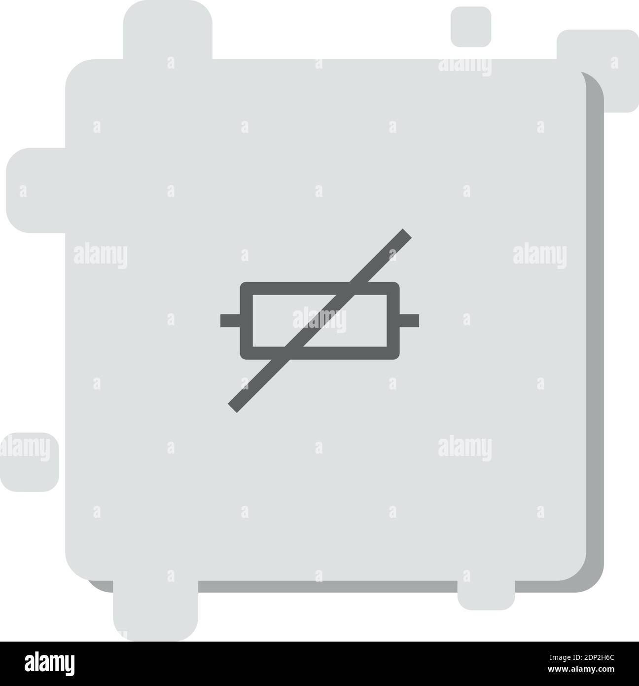 resistor vector icon modern simple vector illustration Stock Vector