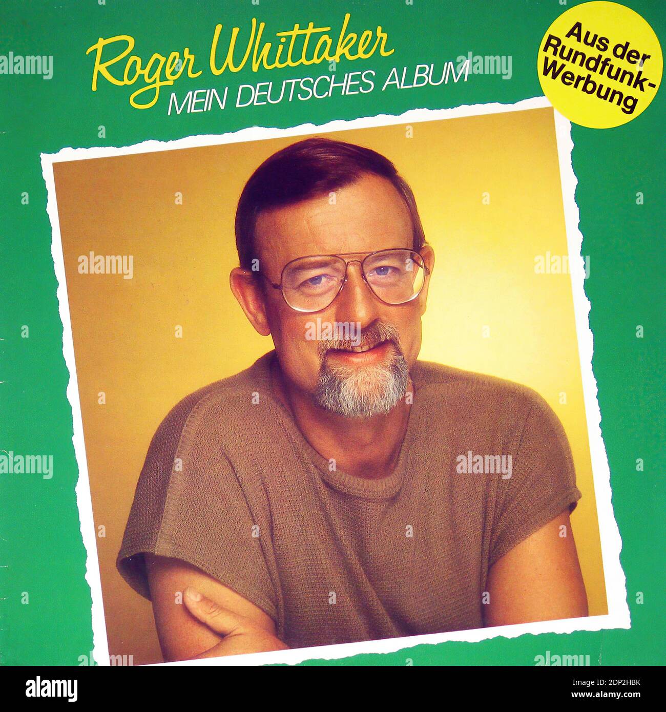 Roger Whittaker Mein Deutsches Album - Vintage Vinyl Record Cover Stock Photo