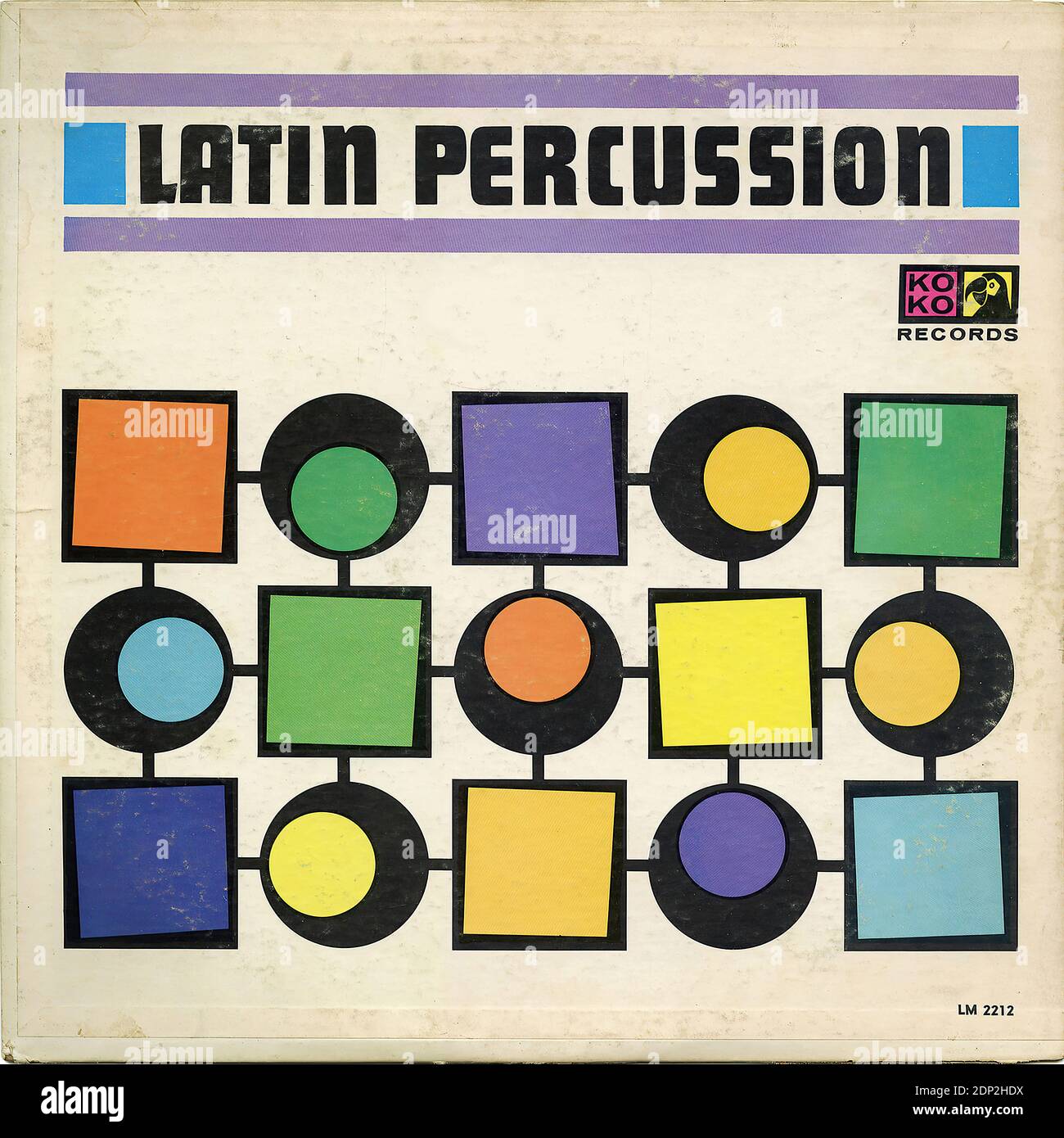 Latin Percussion - Vintage Record Cover Stock Photo