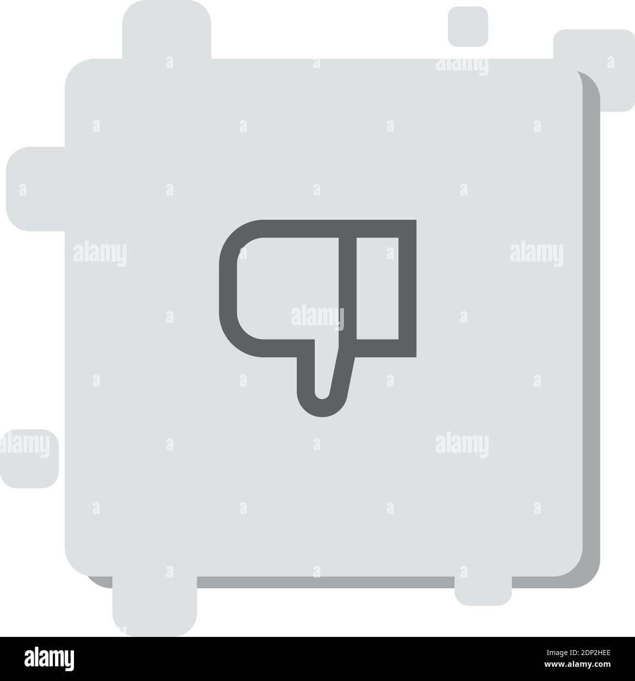 dislike vector icon modern simple vector illustration Stock Vector