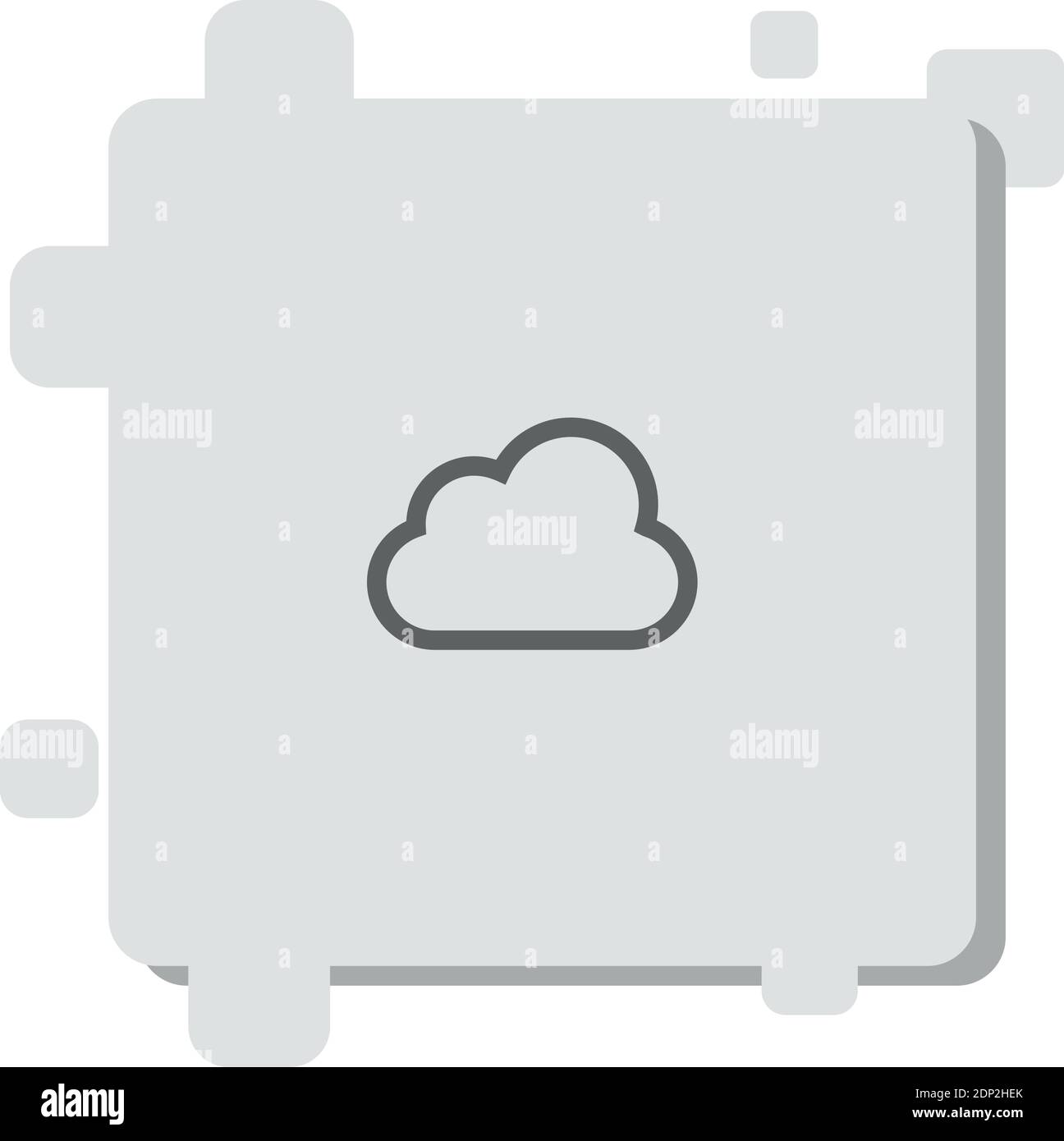 cloud computing vector icon modern simple vector illustration Stock ...