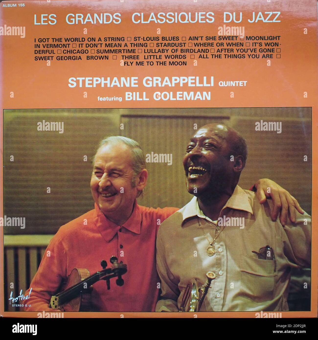Stephane Grappelli Quintet ft. Bill Coleman, Festival Album Musidisc 155 -  Vintage vinyl album cover Stock Photo - Alamy
