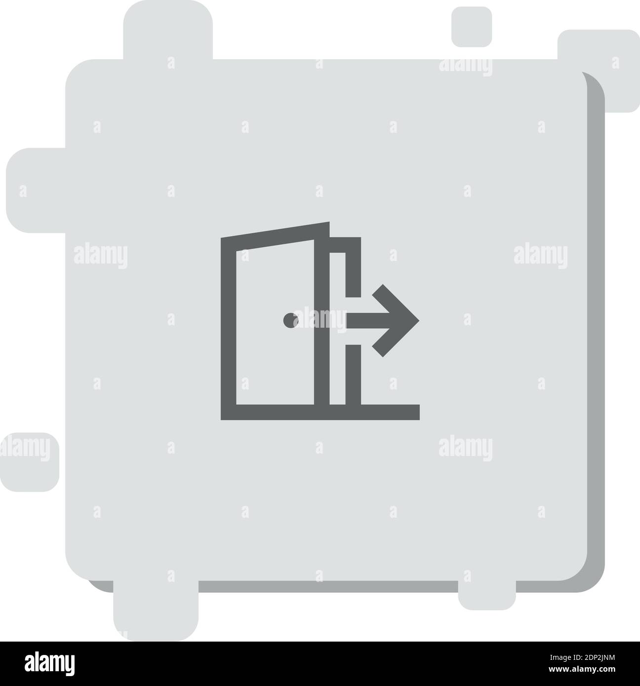 exit vector icon modern simple vector illustration Stock Vector Image ...