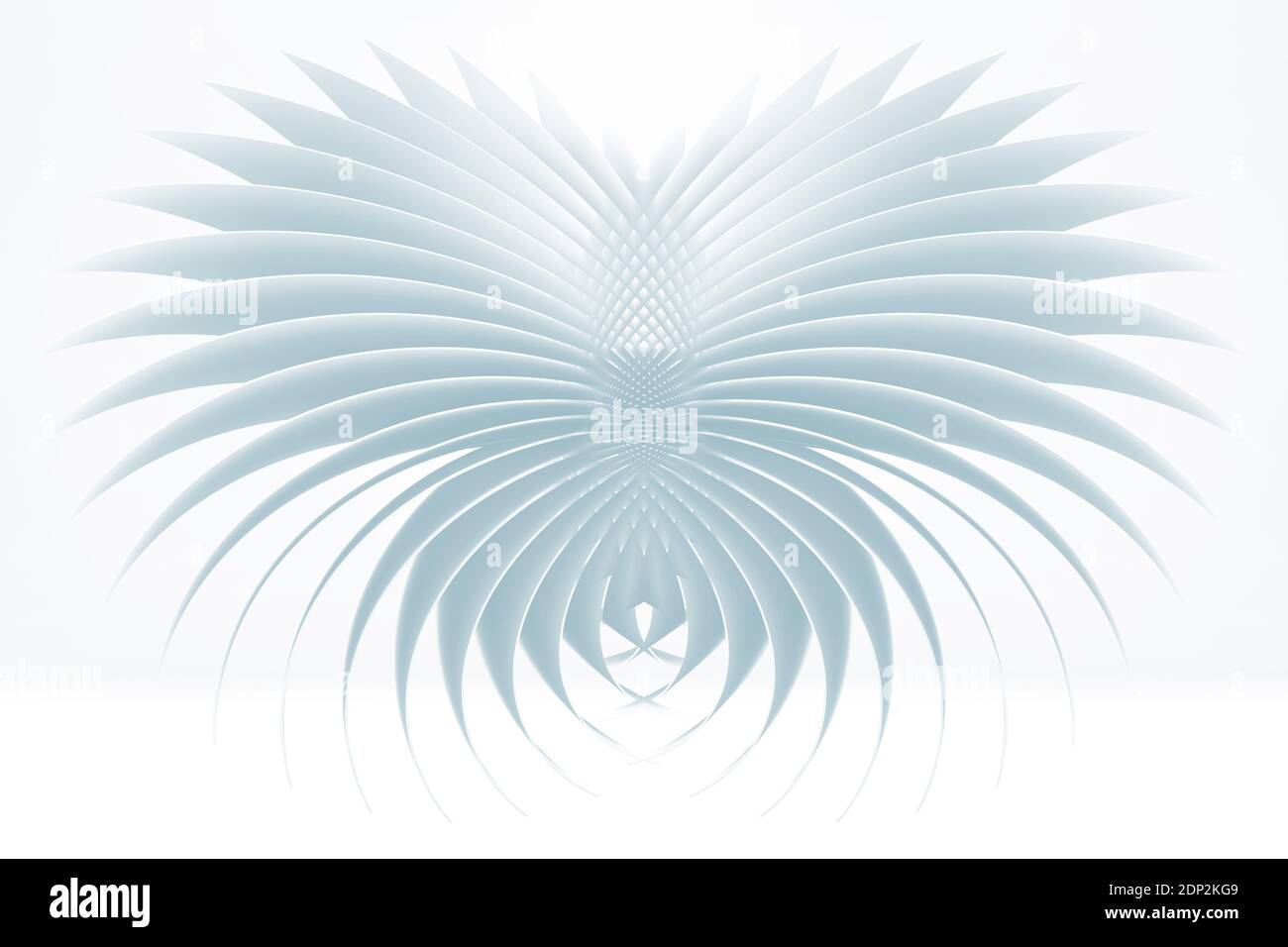 Abstract blue white background with parametric geometric pattern, 3d ...