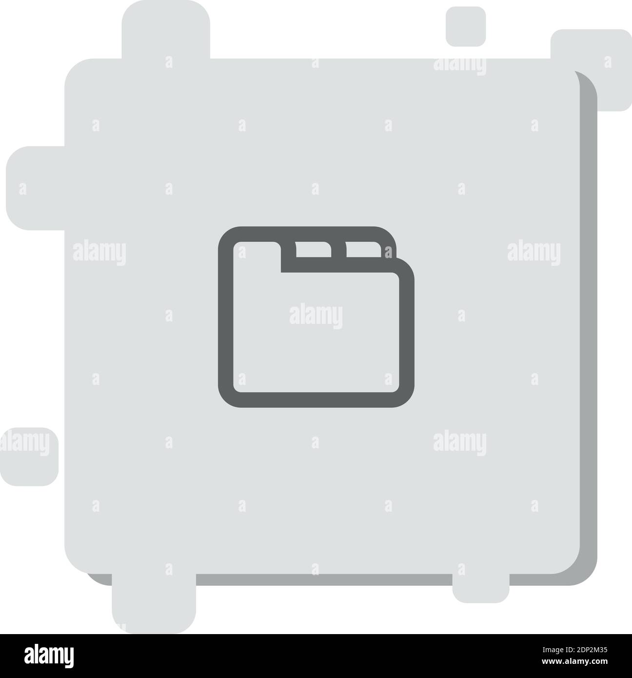 tabs vector icon modern simple vector illustration Stock Vector