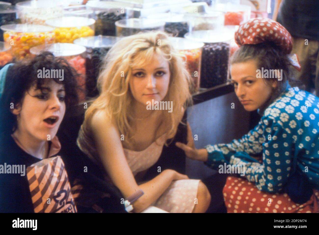 The Slits in A Finnish Sweetshop, 1980 Stock Photo
