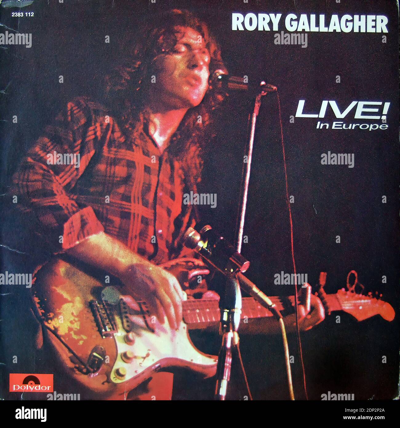 Rory Gallagher - Live! in Europe - Vintage vinyl album cover Stock Photo