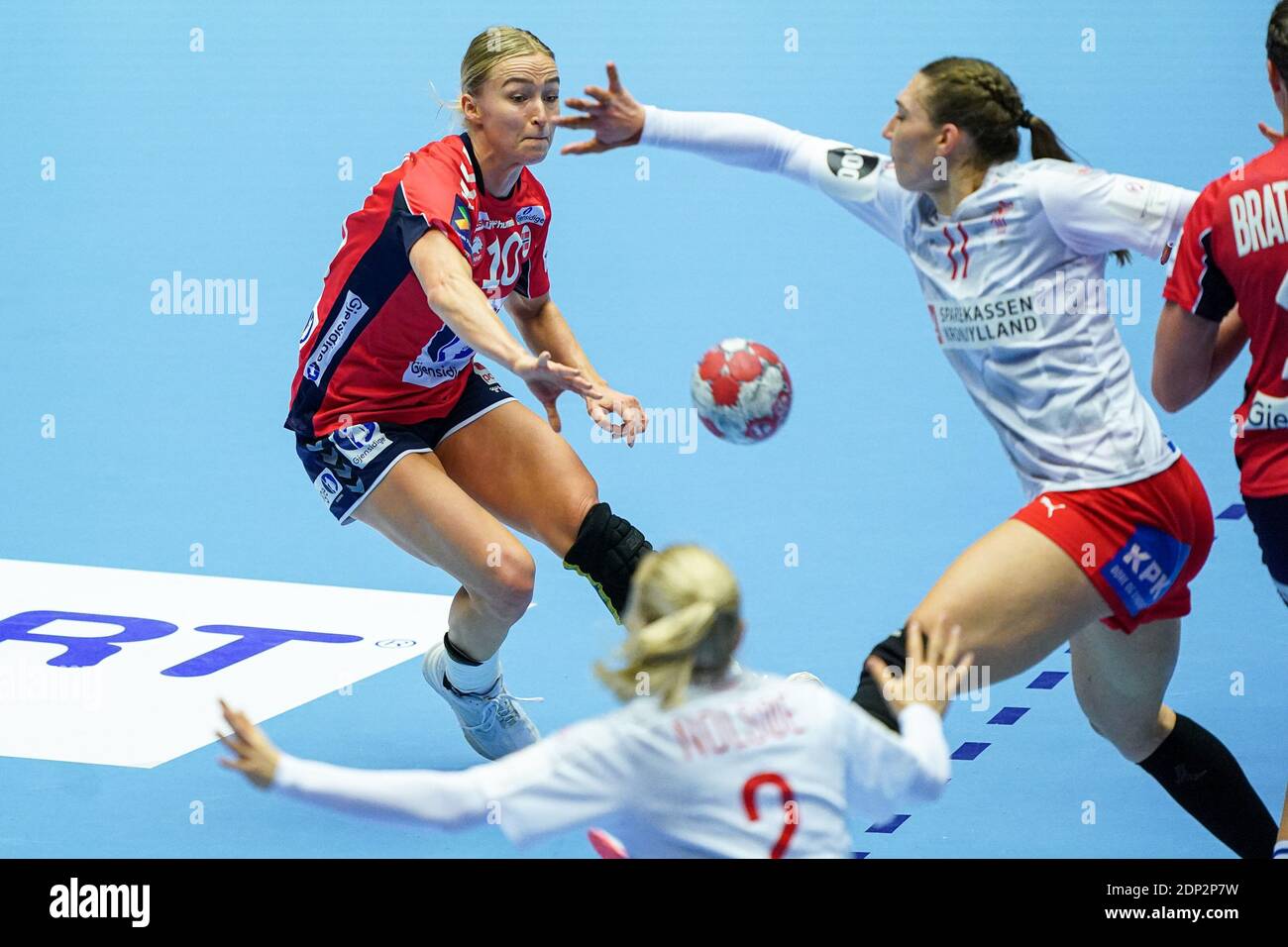 HERNING, DENMARK - DECEMBER 18: Stine Bredal oftedahl of Norway during the Women's EHF Euro 2020 match between Norway and Denmark at Jyske Bank Boxen Stock Photo