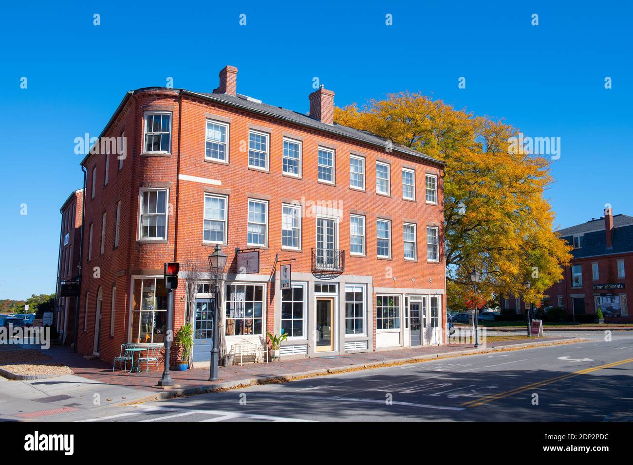 Historic buildings at Water Street in downtown Newburyport