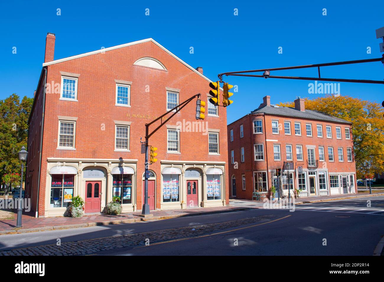 Historic buildings at Water Street in downtown Newburyport