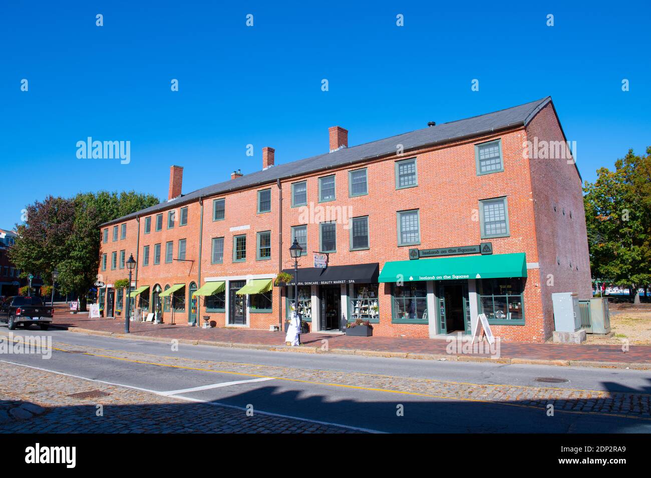 Historic buildings at Water Street in downtown Newburyport