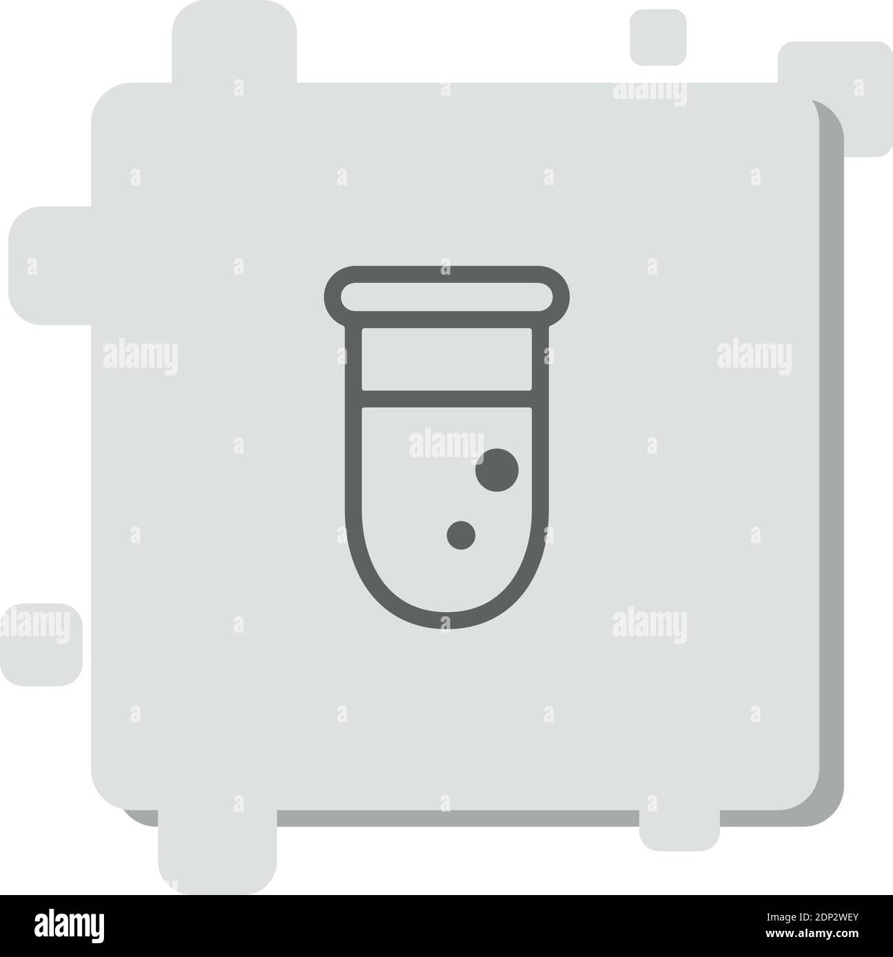 test tube with liquid vector icon modern simple vector illustration ...
