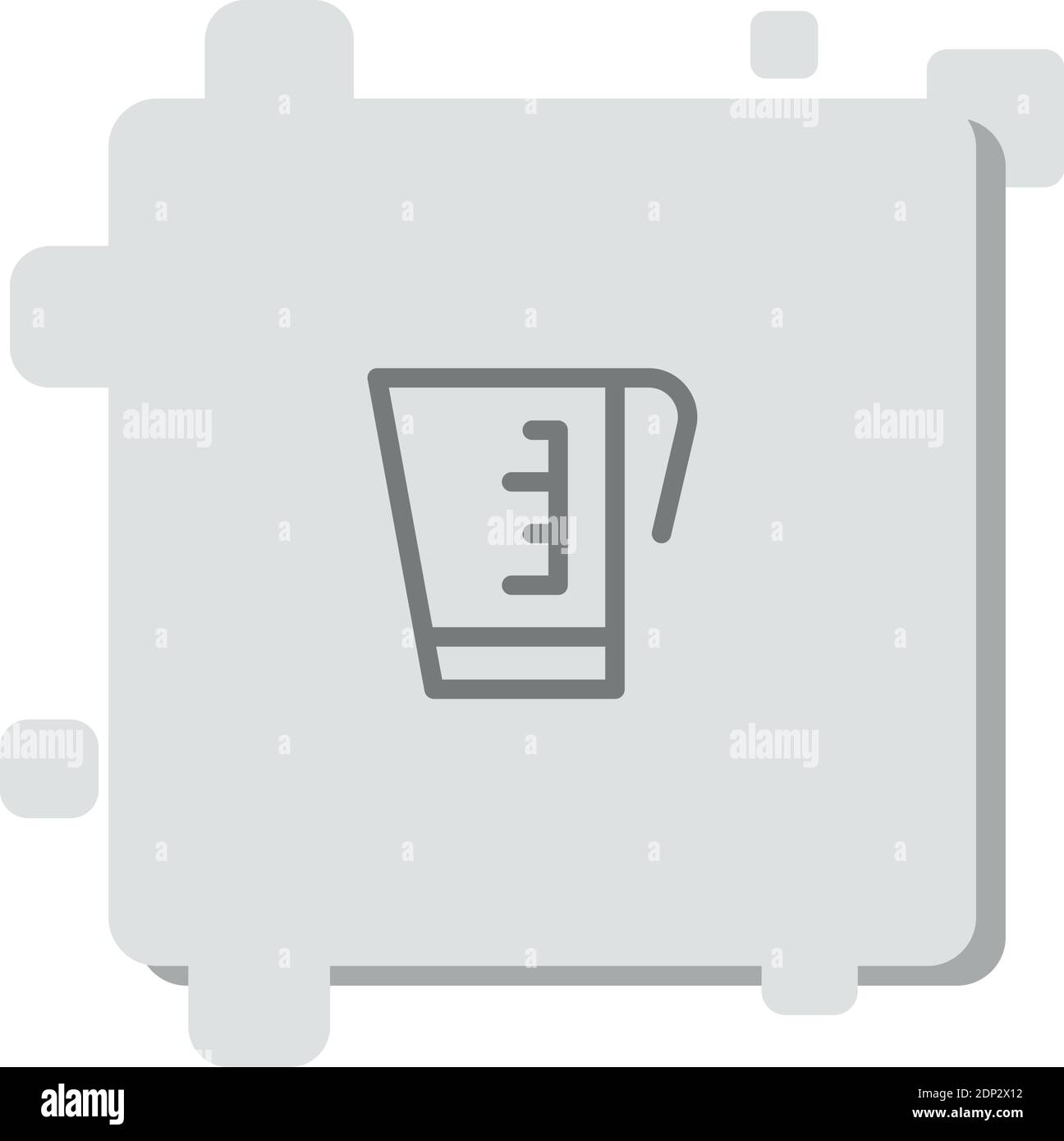 measure cup vector icon modern simple vector illustration Stock Vector