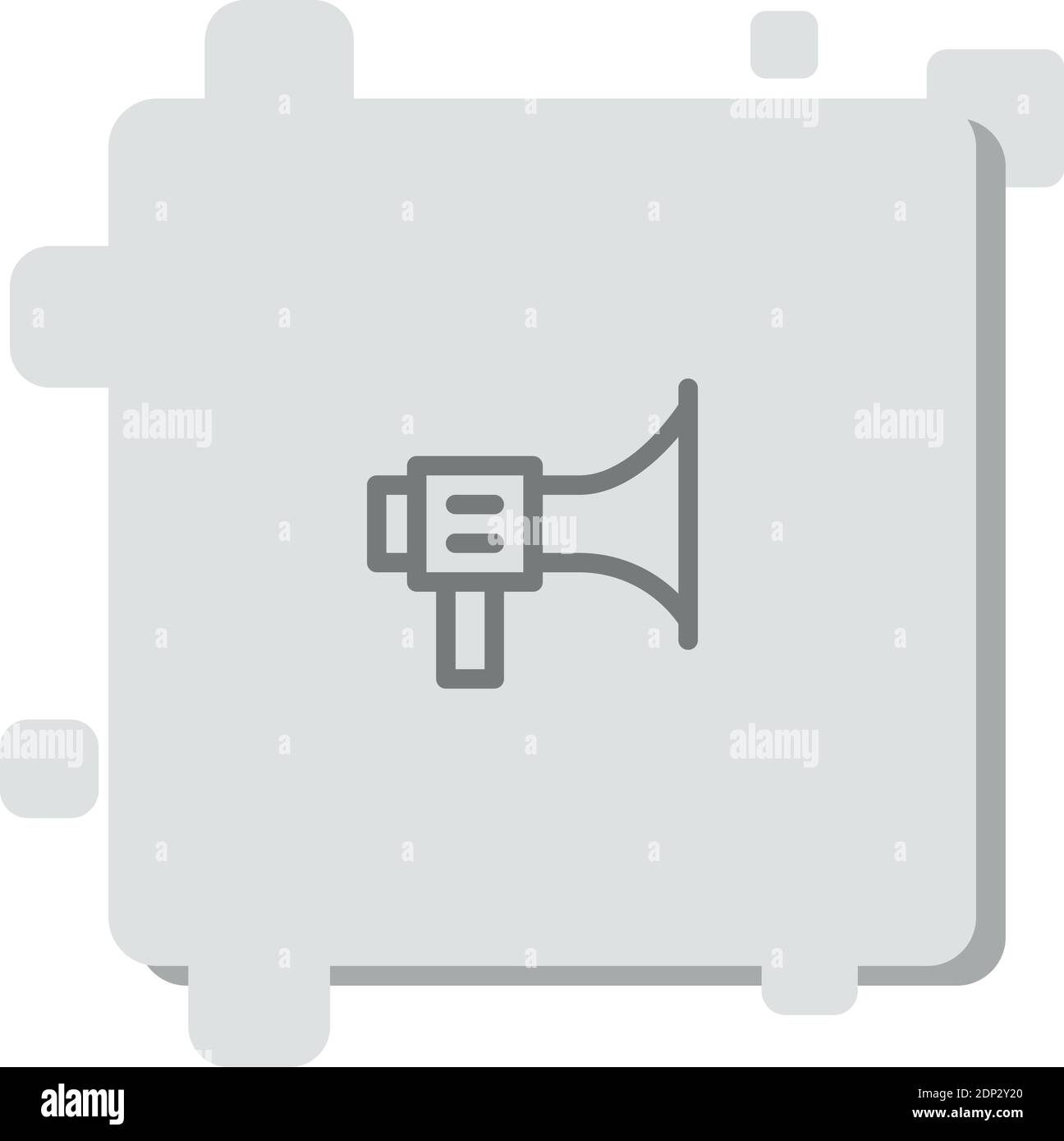 megaphone vector icon modern simple vector illustration Stock Vector ...