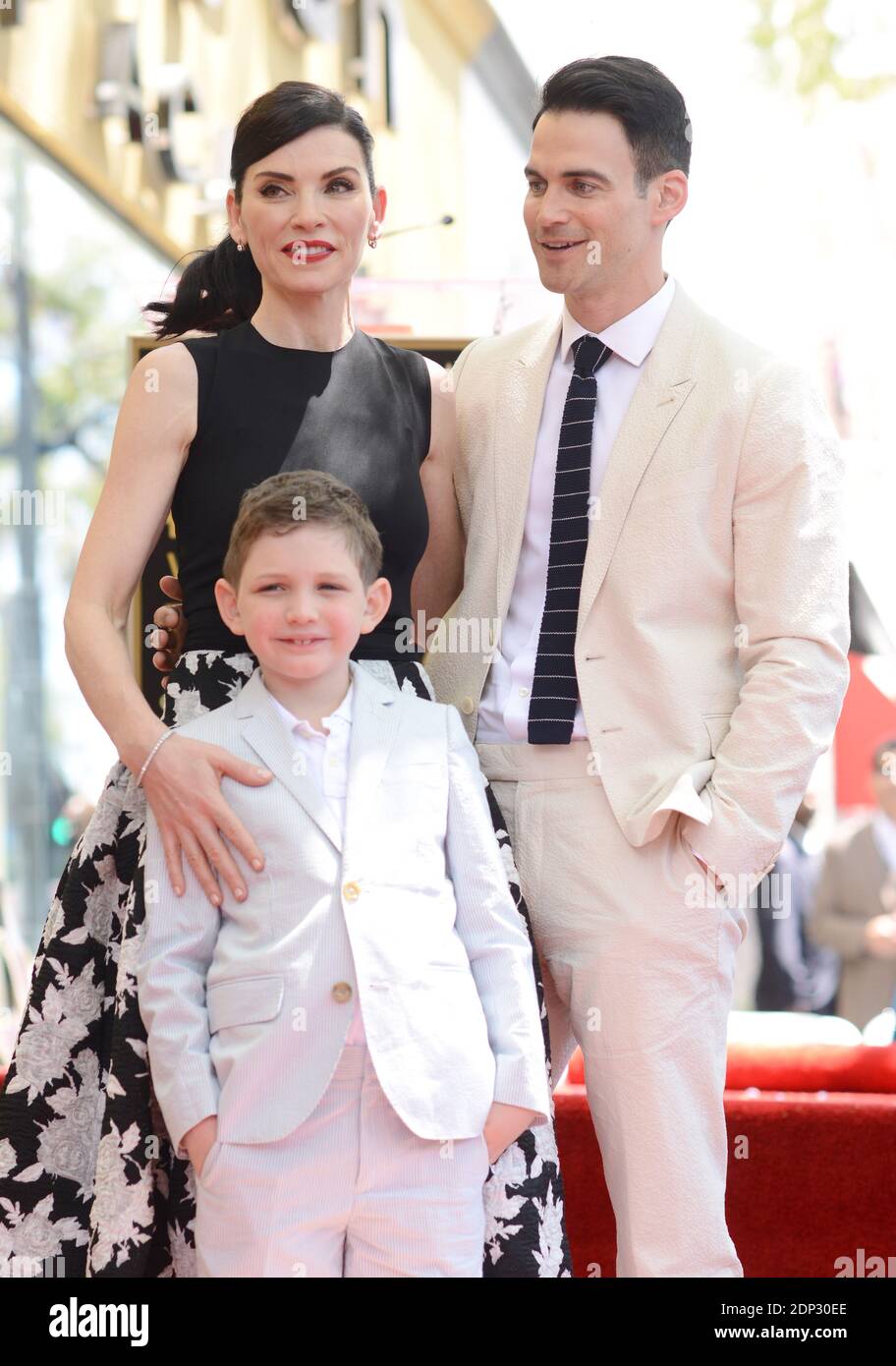 Keith Lieberthal and son Kieran Lindsay Lieberthal attend the ceremony