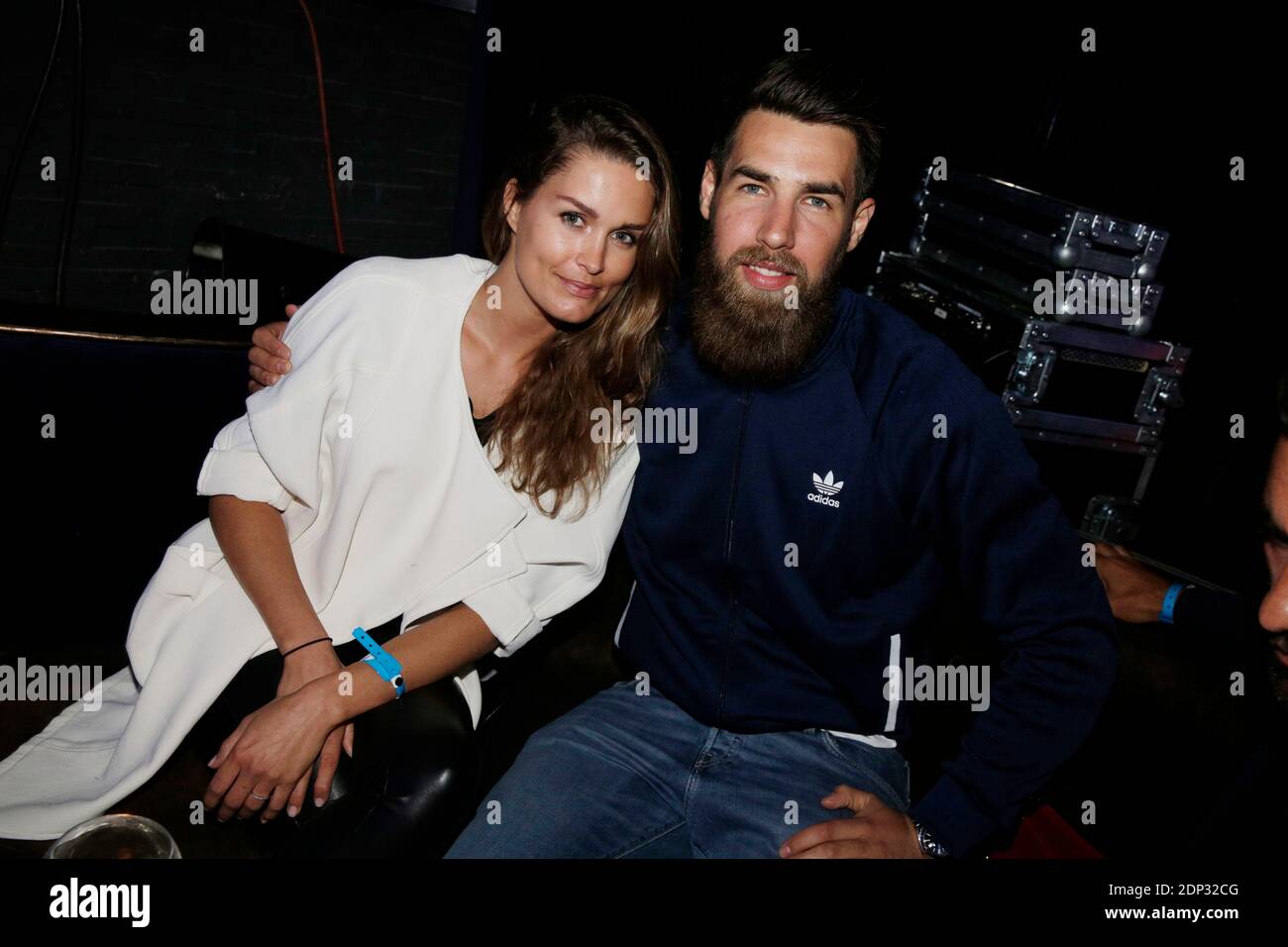 Luka Karabatic and his wife Jeny Priez attending an Adidas event held at  L'Arc in Paris, France, on May 28, 2015. Photo by ABACAPRESS.COM Stock  Photo - Alamy