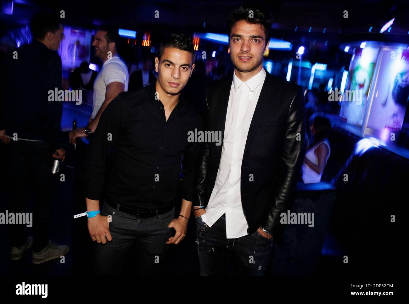 Wissam Ben Yedder and Clement Grenier attending an Adidas event held at L'Arc in Paris, France, on May 28, 2015. Photo by ABACAPRESS.COM Stock Photo
