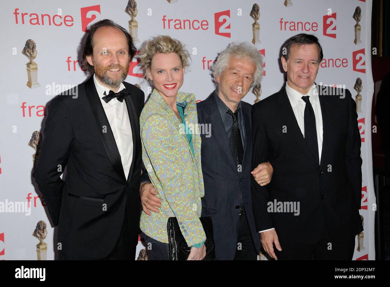 Francis Huster, Jean-Luc Moreau, Jean-Marc Dumontet attending the 27th  Molieres Theater Awards ceremony held at the Folies Bergere in Paris,  France on April 27, 2015. Photo by Alban Wyters/ABACAPRESS.COM Stock Photo -