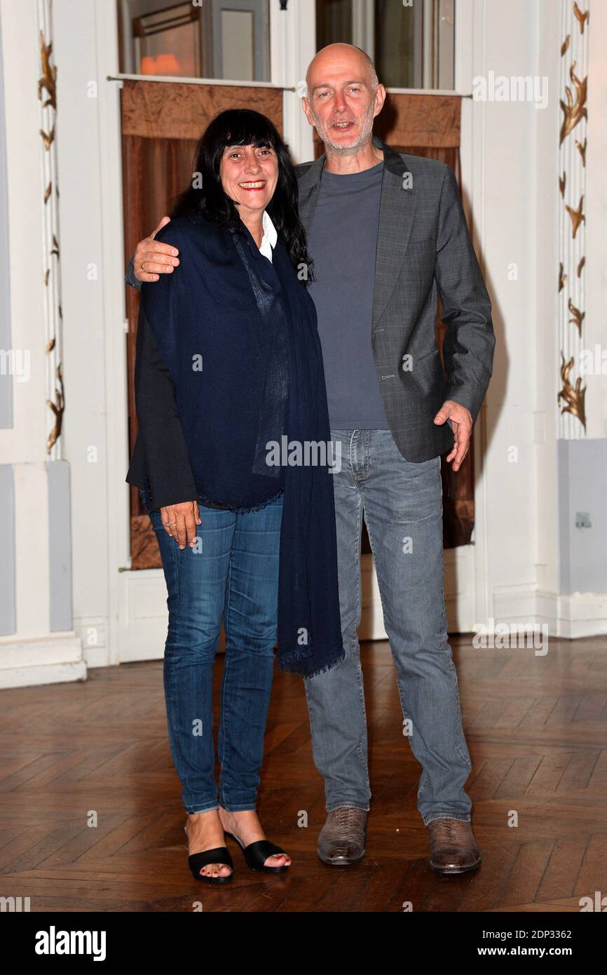 La productrice Sylvie Pialat et Guillaume Laurant posent lors du 29e Festival du Film Romantique au Grand Hotel a Cabourg, France le 12 Juin 2015. Photo by Nicolas Briquet/ABACAPRESS.COM Stock Photo