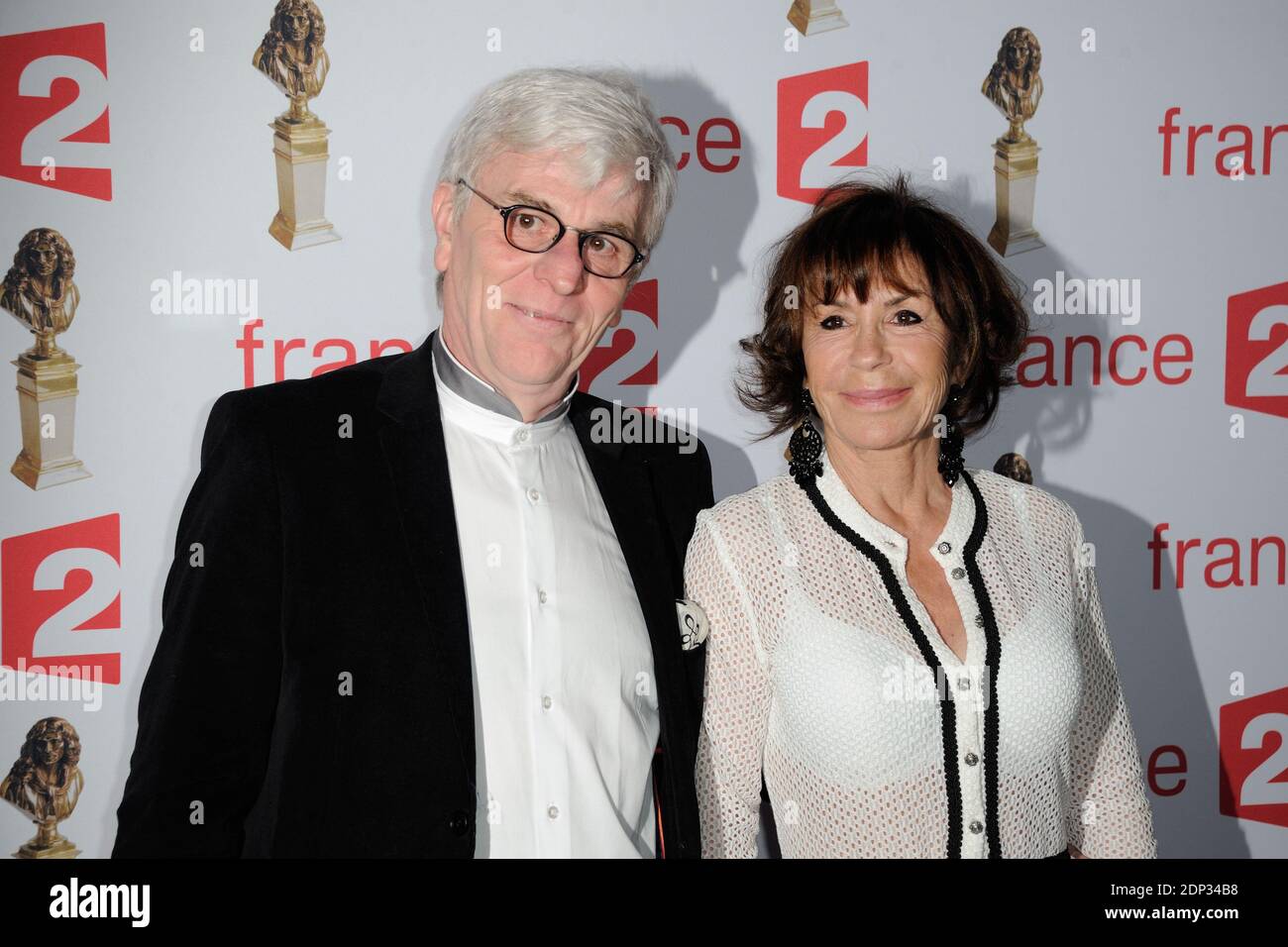 Jean-Pierre Baiesi and Daniele Evenou attending the 27th Molieres Theater  Awards ceremony held at the Folies Bergere in Paris, France on April 27,  2015. Photo by Alban Wyters/ABACAPRESS.COM Stock Photo - Alamy