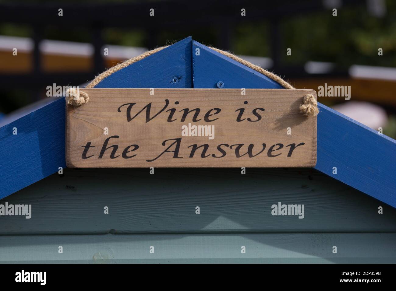 Wine is the answer Stock Photo - Alamy