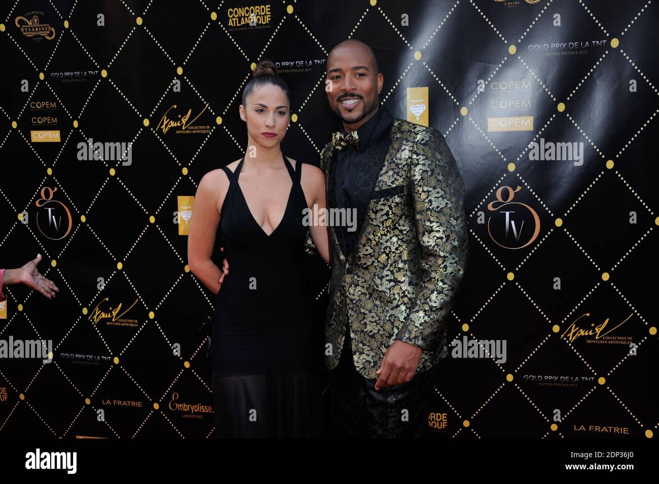 Charlotte Namura, Jean-Luc Guizonne assiste au prix Gold de la TNT au theatre Bobino a Paris, France le 09 juin 2015. Photo by Alban Wyters/ABACAPRESS.COM Stock Photo