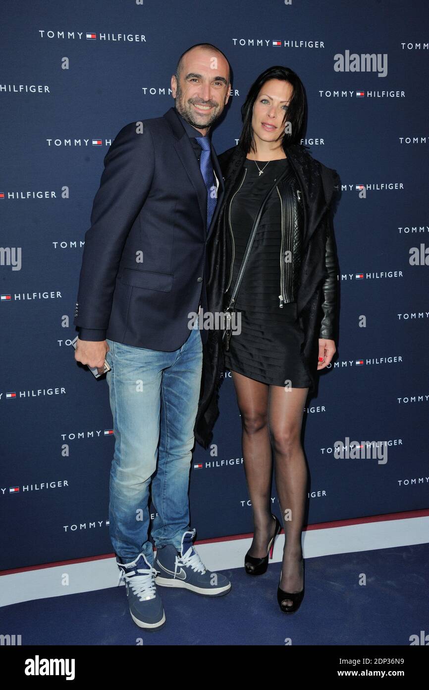 Jerome Alonzo and his wife Jessica attending the Tommy Hilfiger Boutique opening party, Boulevard Capucines in Paris, France, on March 31, 2015. Photo by Alban Wyters/ABACAPRESS.COM Stock Photo