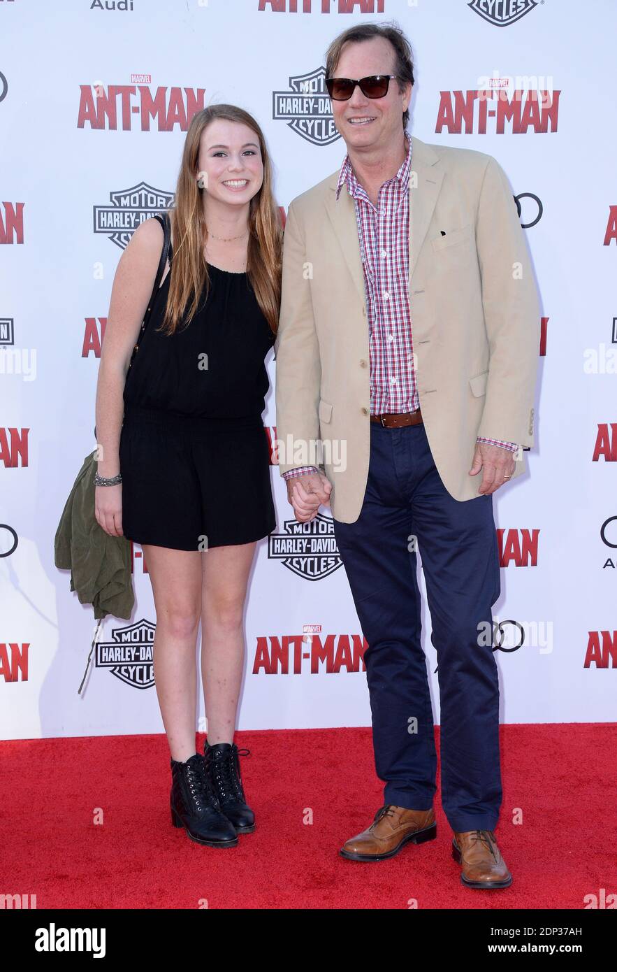 Bill Paxton and his daughter attend the premiere of Marvel's AntMan at