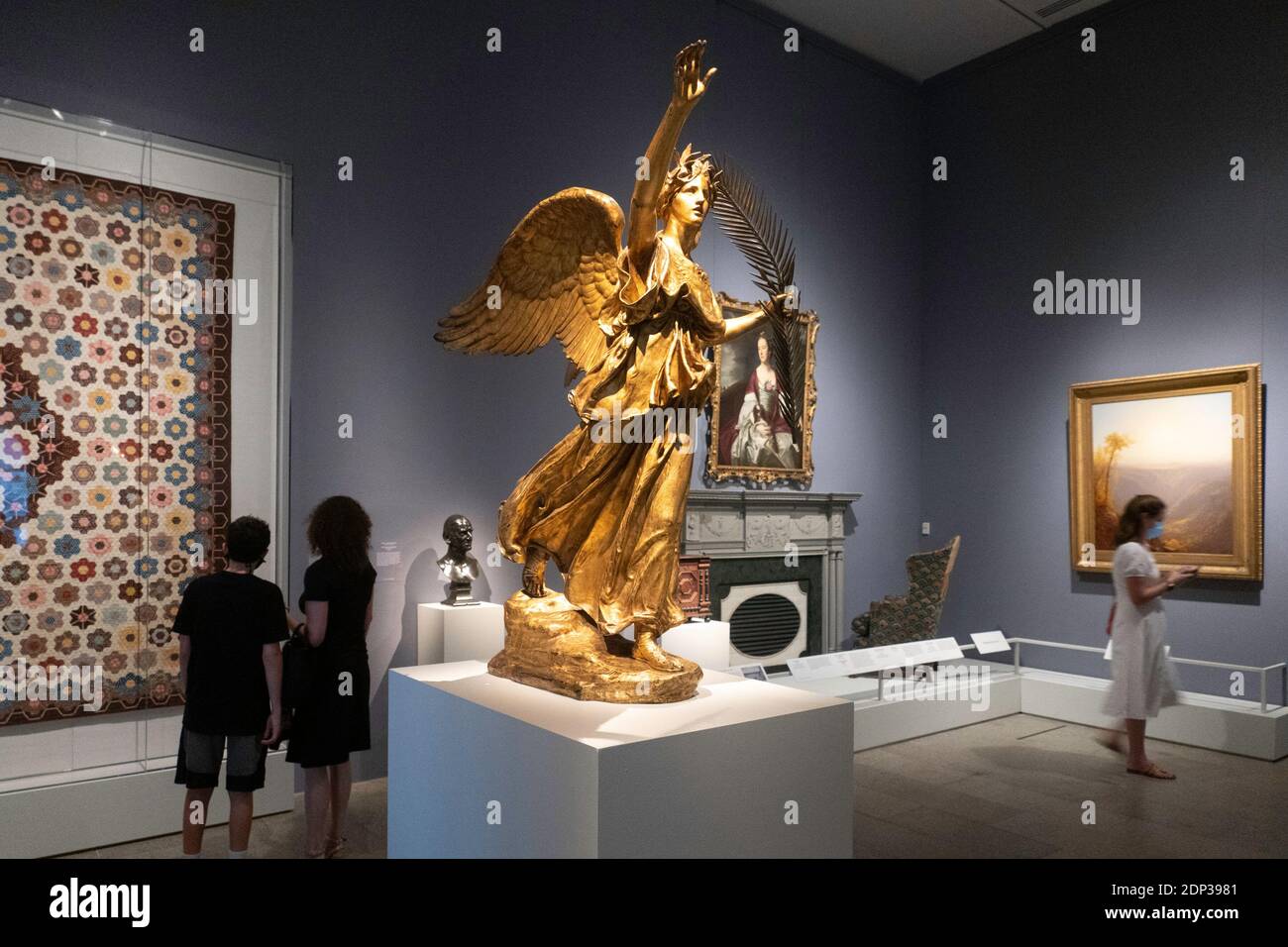 'Making the Met 1870--2020' is a special exhibition celebrating the Metropolitan Museum of Art's 150th anniversary, New York City, USA Stock Photo