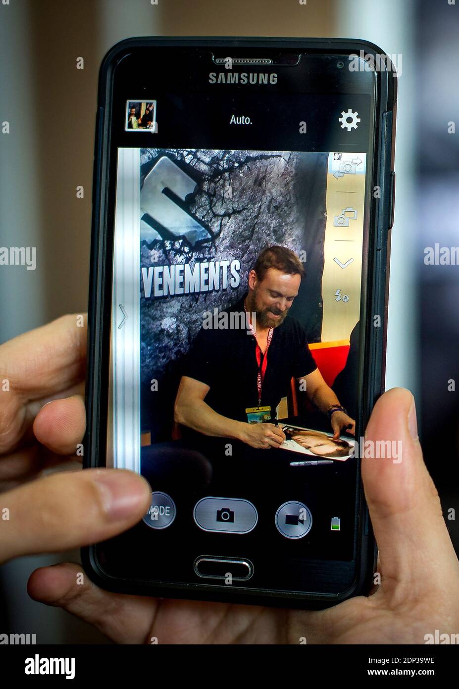 US actor Michael Shanks meets fans during the Toulouse Game Show in Toulouse, France on April 5, 2015. Photo by Bernard-Marie/ABACAPRESS;COM Stock Photo
