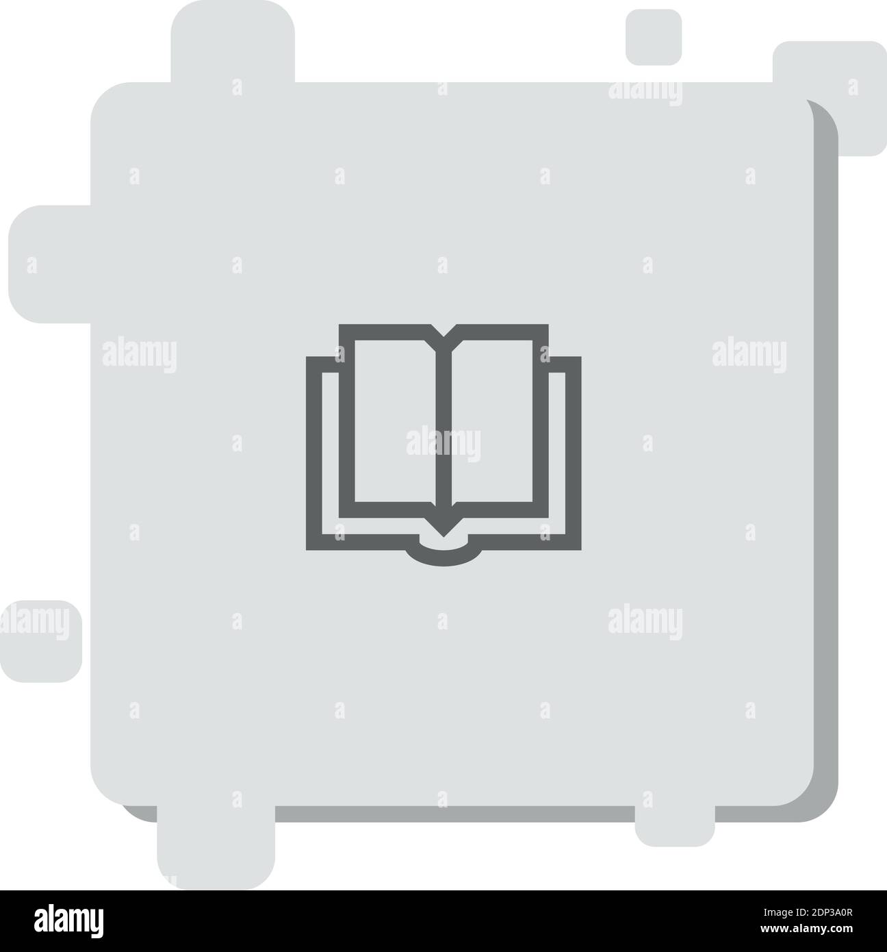 open book vector icon modern simple vector illustration Stock Vector