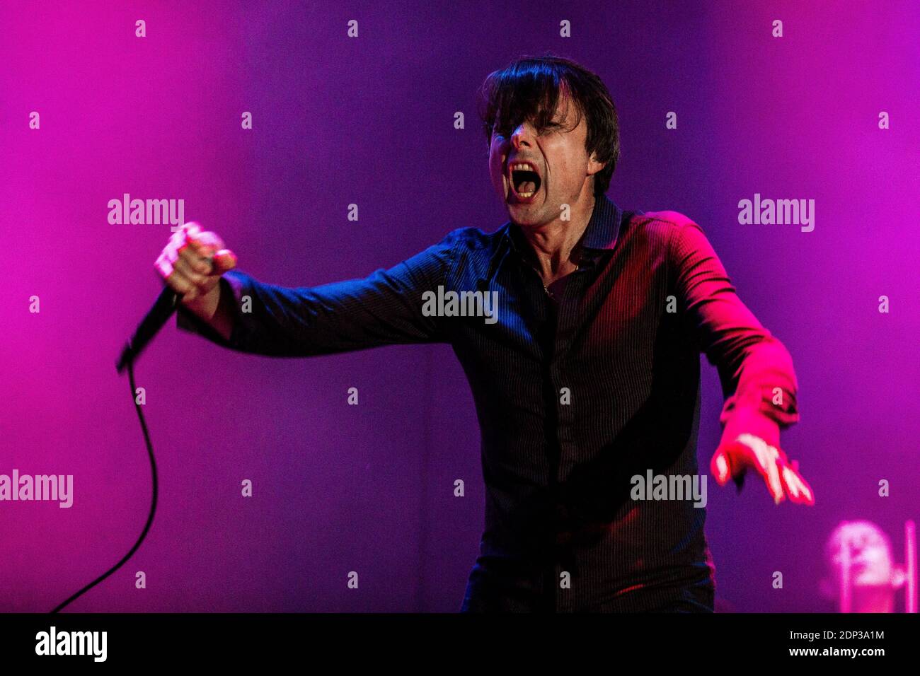 Odense, Denmark. 25th, June 2016. The English rock band Suede performs ...