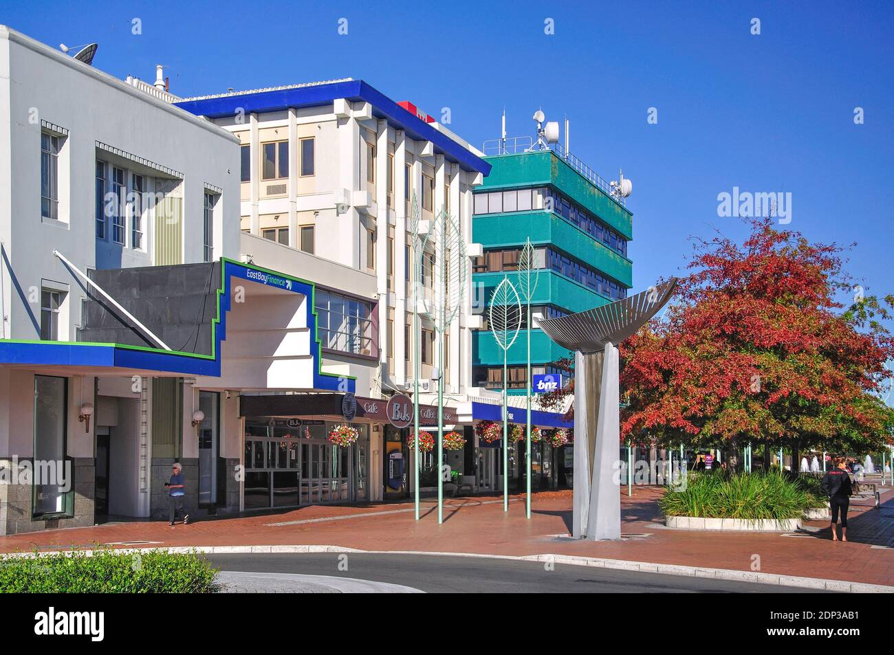 Heretaunga Street, Hastings, Hawke's Bay, North Island, New Zealand Stock Photo