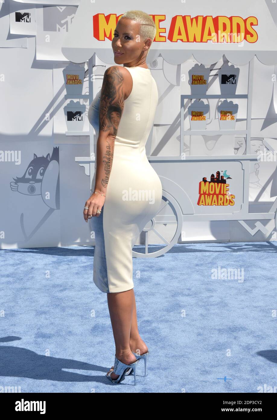 Amber Rose attends the 2015 MTV Movie Awards at Nokia Theatre L.A. Live on April 12, 2015 in Los Angeles, CA, USA. Photo by Lionel Hahn/ABACAPRESS.COM Stock Photo