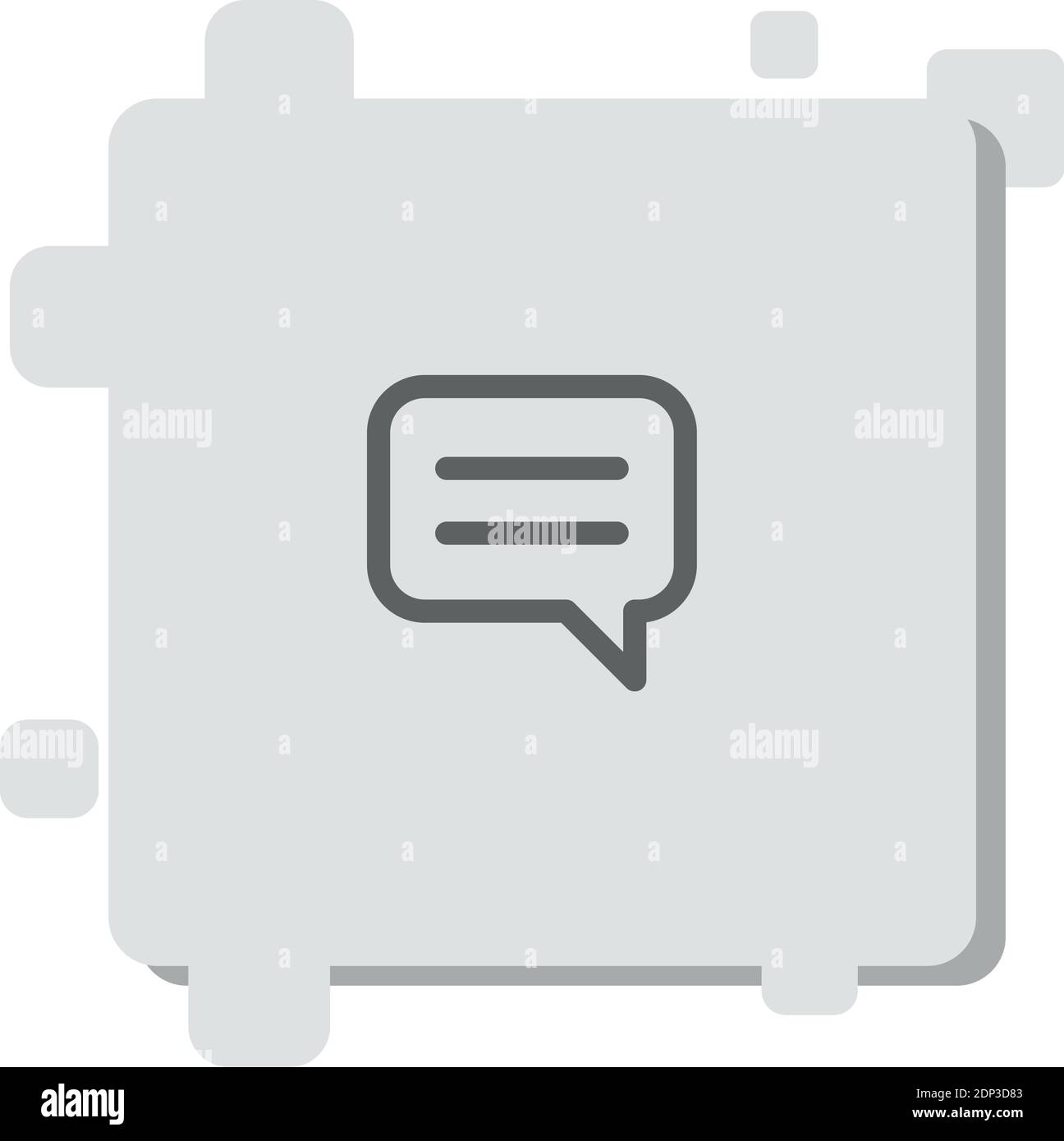 speech bubble with text lines vector icon modern simple vector ...